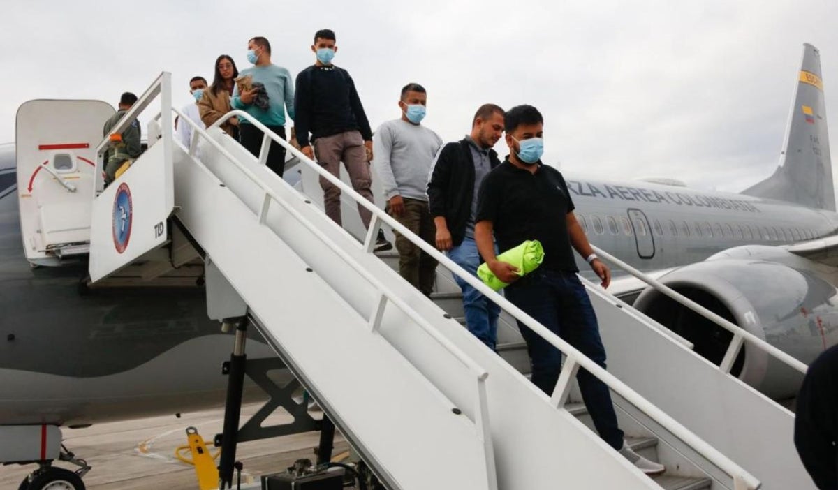 Colombianos deportados