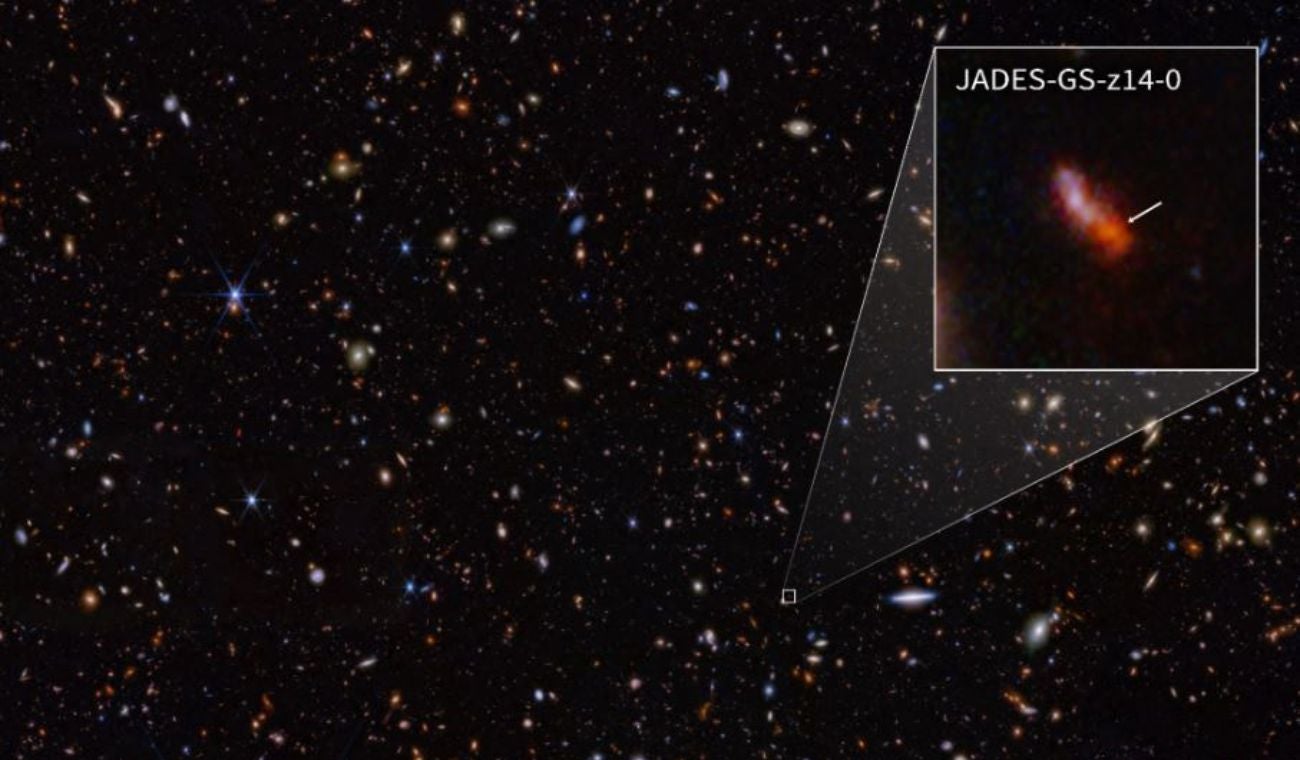 James Webb detecta oxígeno en una galaxia temprana