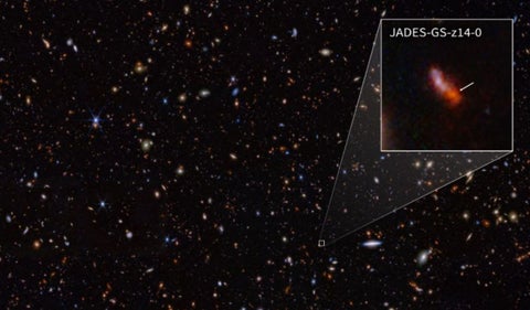 James Webb detecta oxígeno en una galaxia temprana