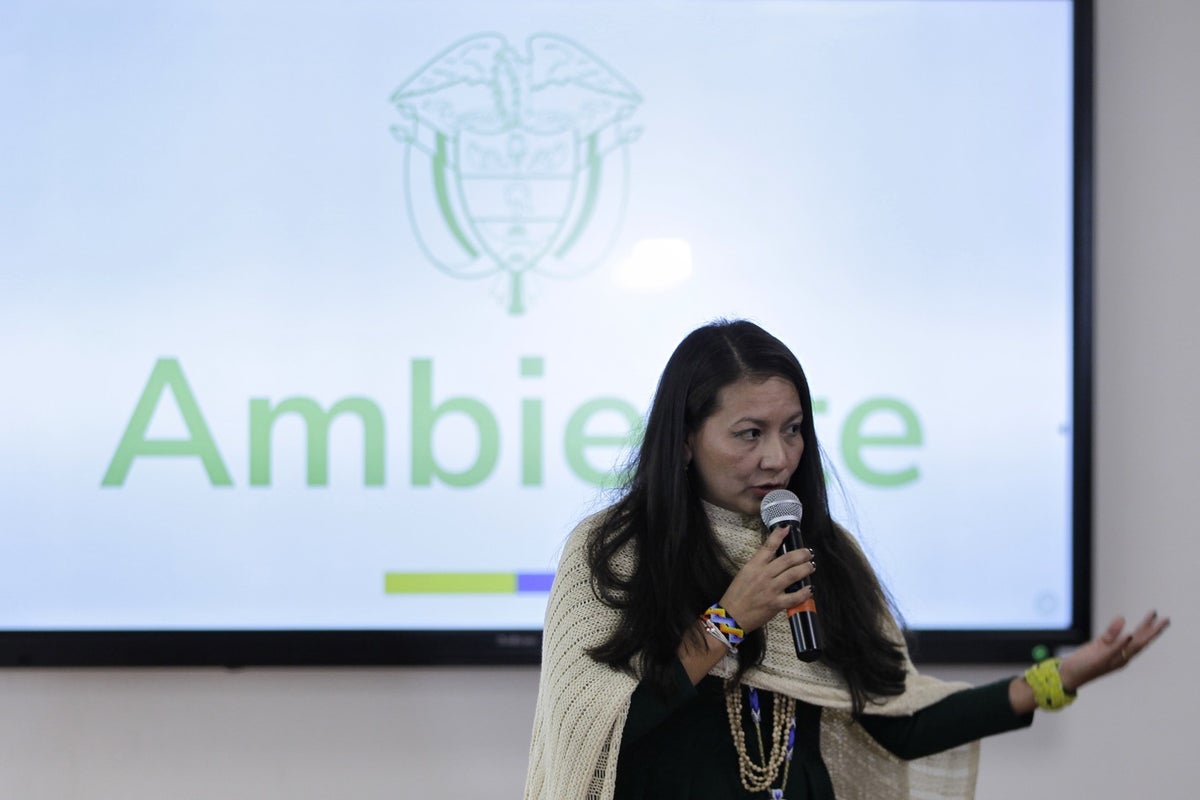 Ministra de ambiente, Lena Estrada