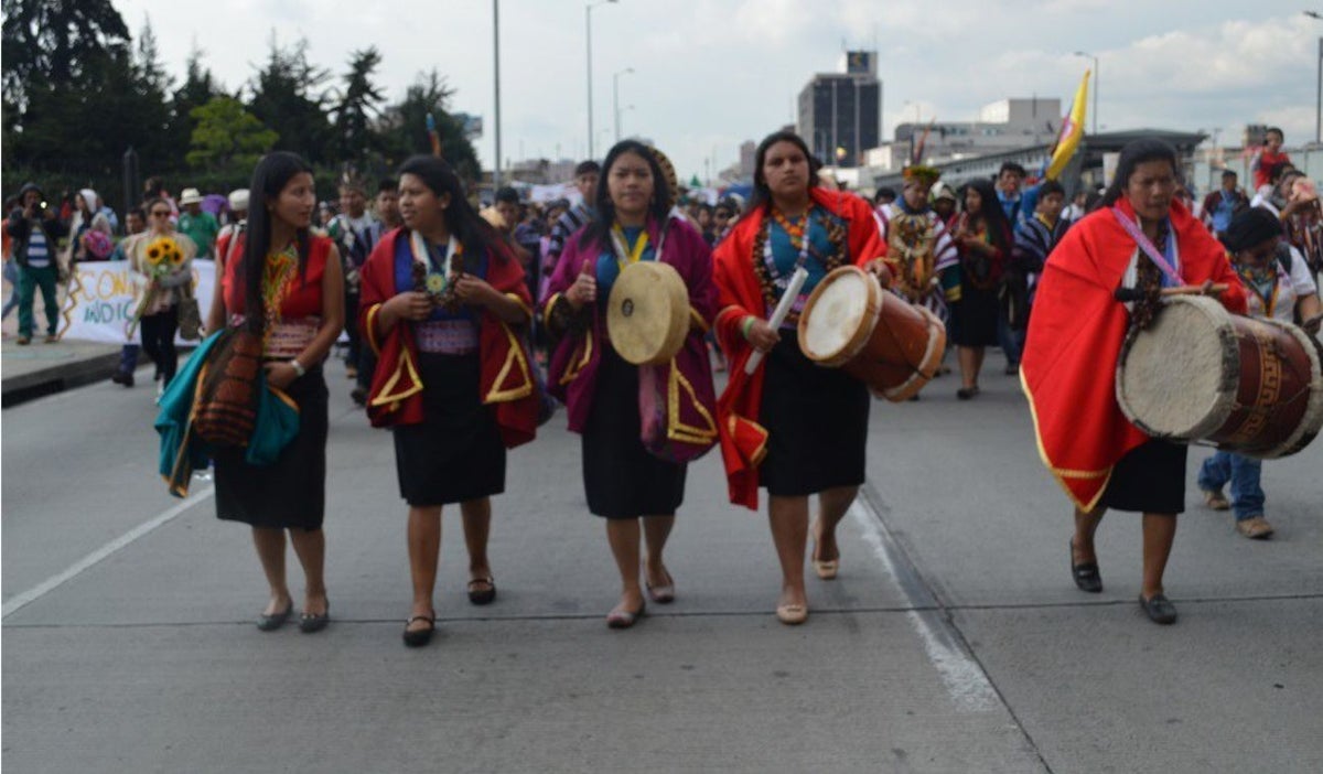 Indígenas en Bogotá
