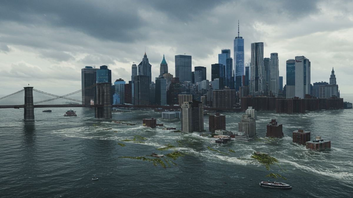 Inundación de una ciudad