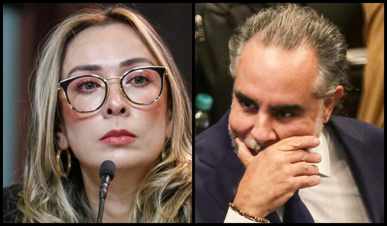 Katherine Miranda y Armando Benedetti