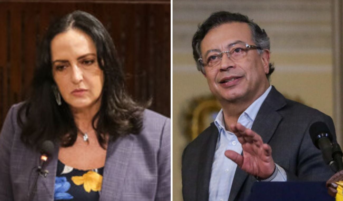 María Fernanda Cabal y Gustavo Petro