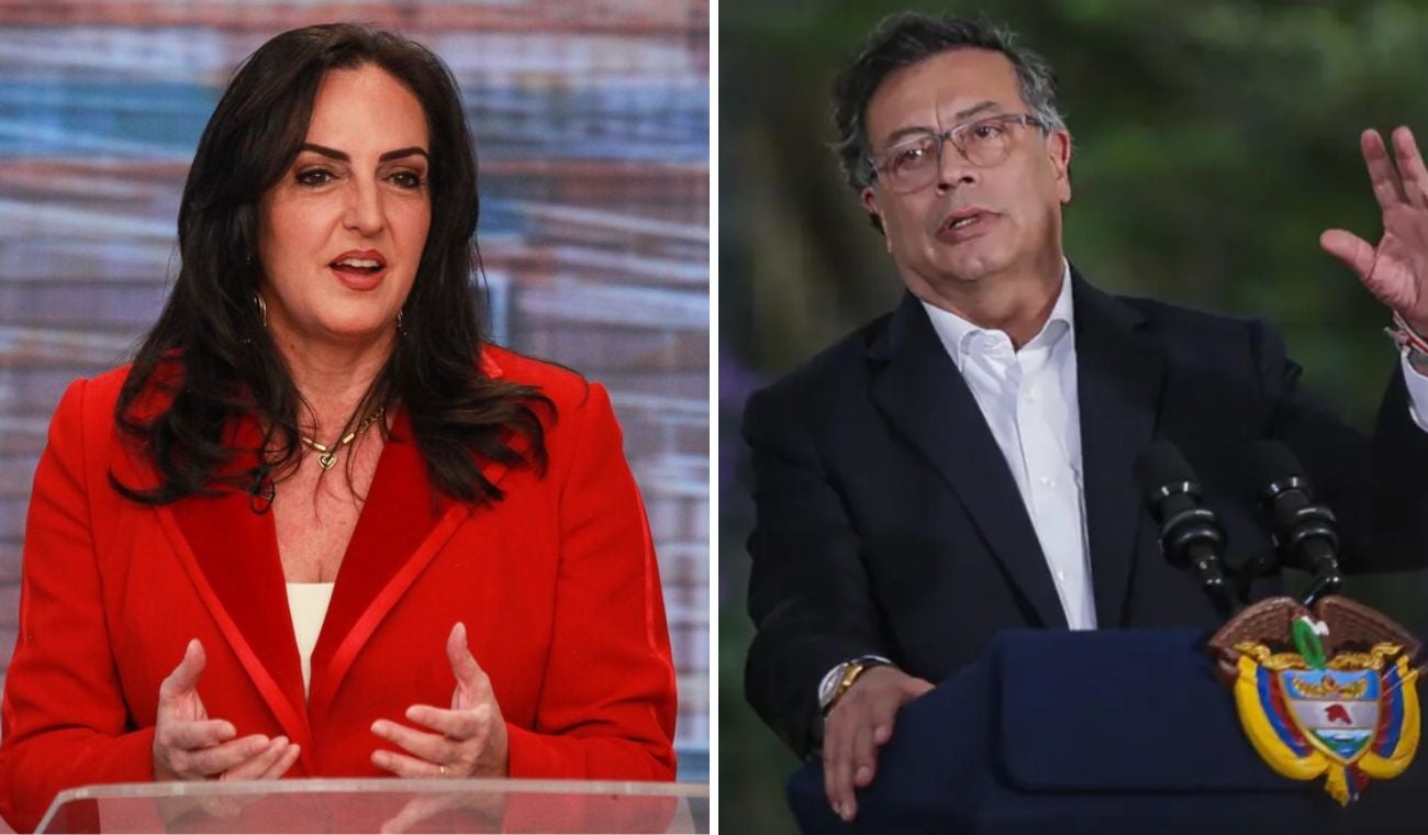 María Fernanda Cabal y Gustavo Petro