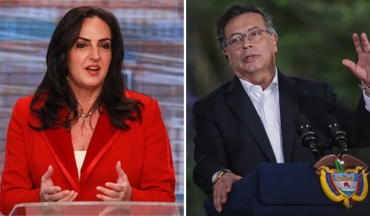 María Fernanda Cabal y Gustavo Petro