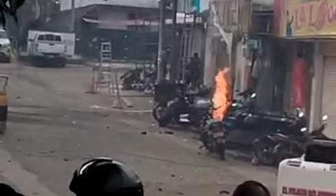 Ataque con moto bomba en el Cauca