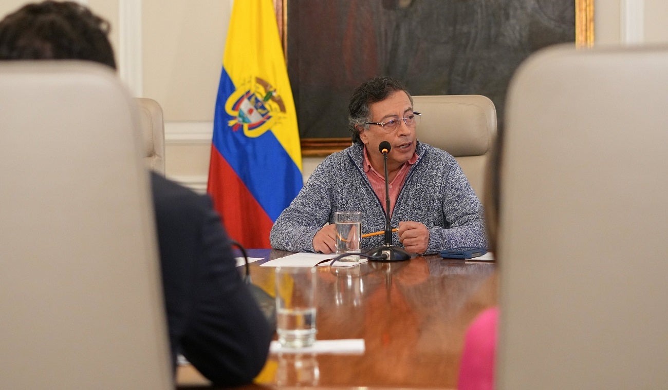 El presidente Gustavo Petro, en su segundo consejo de ministros