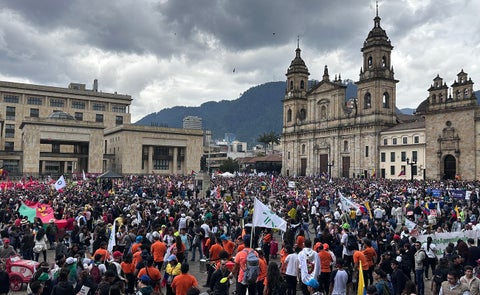 Plaza de Bolívar de Bogotá el 18 de marzo de 2025
