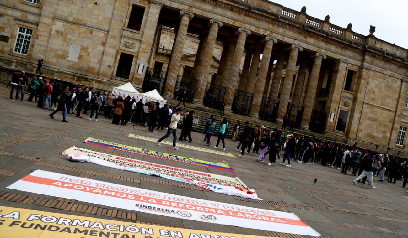Congreso refuerza seguridad por protestas laborales