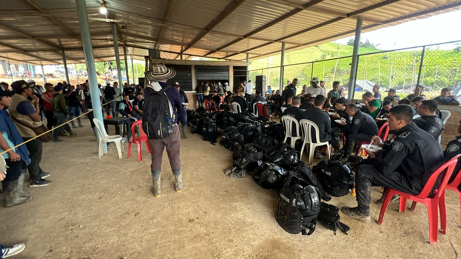 Comisión hu,anitaria ya se encuentra en el sector de La Hacienda