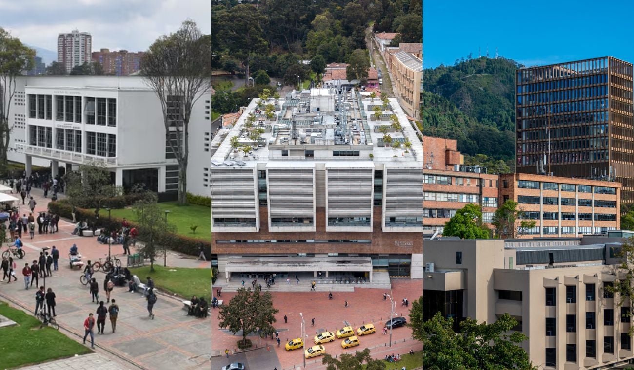 Universidad Nacional, Universidad de Los Andes y Universidad Javeriana