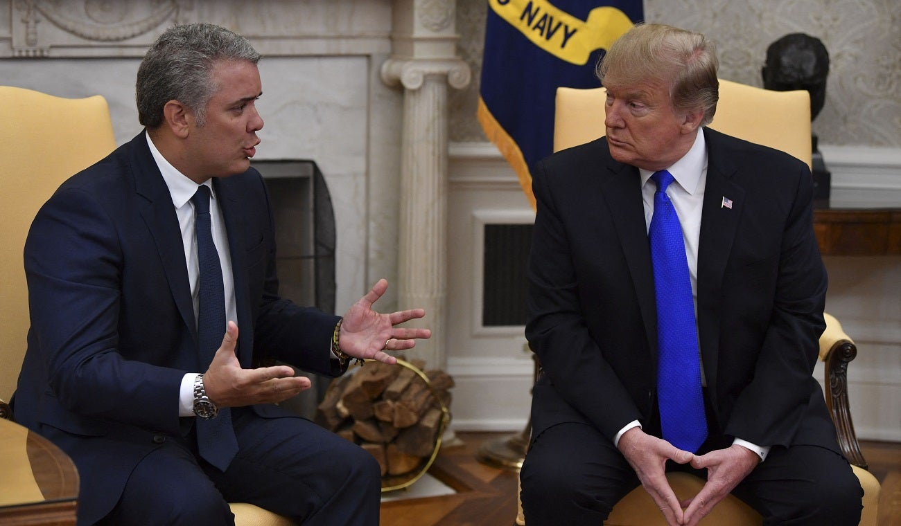 Uribe, Pastrana y Duque abogaron por venezolanos ante Trump