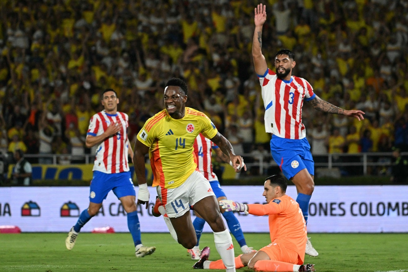 Video del gol de Jhon Durán para el 2-0 de Colombia-Paraguay