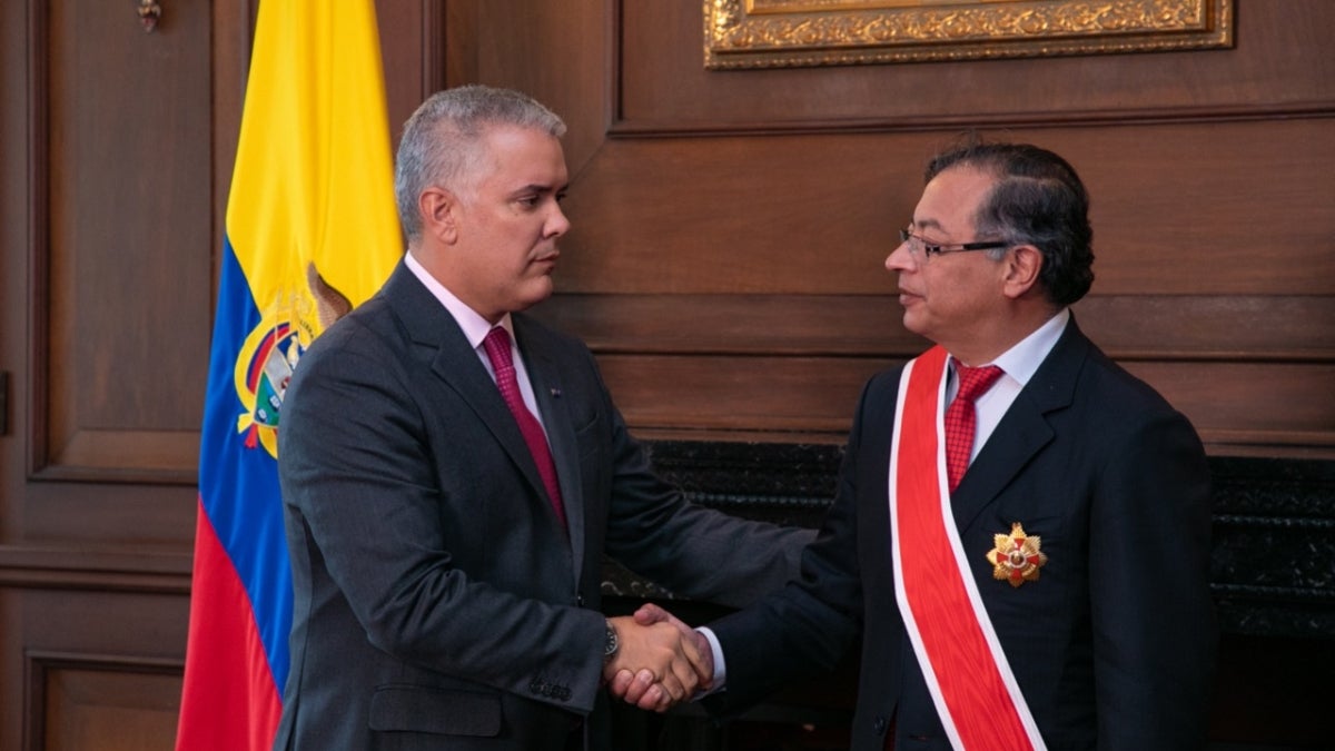Gustavo Petro e Iván Duque