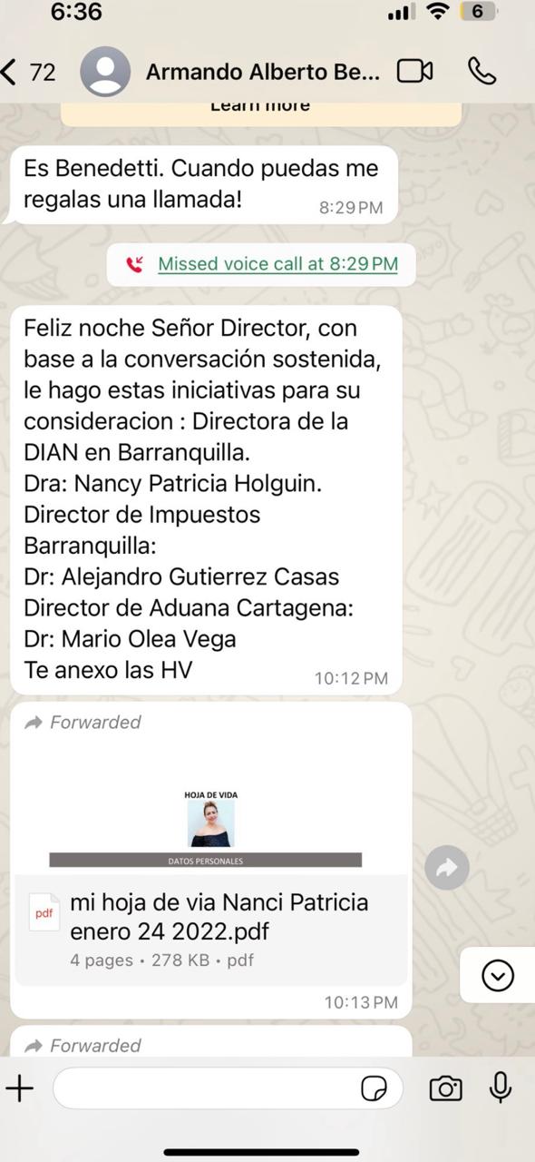 Duro ‘agarrón’ entre Benedetti y Luis Carlos Reyes