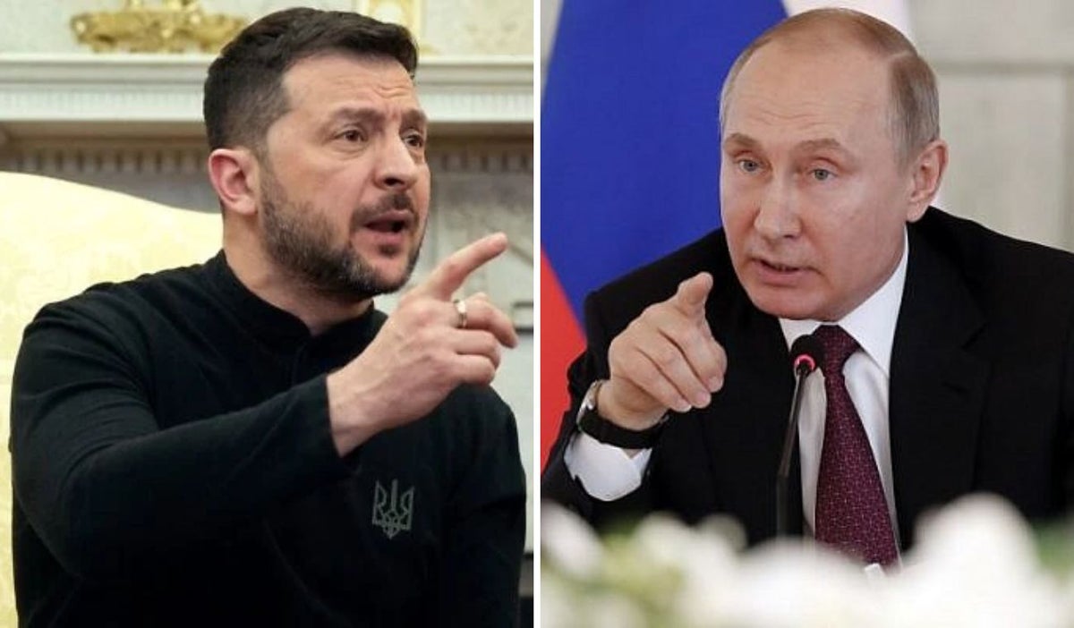 Volodimir Zelenski y Vladimir Putin