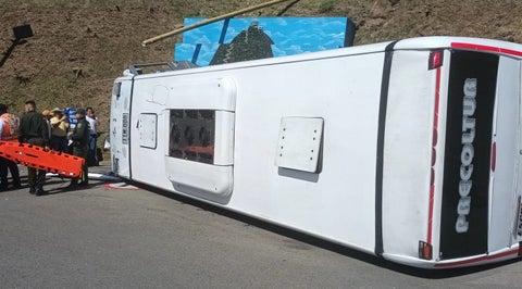 Accidente en la Piedra del Peñol