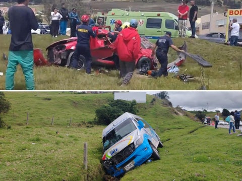 Accidentes de transito en la vía Tunja - Bogotá
