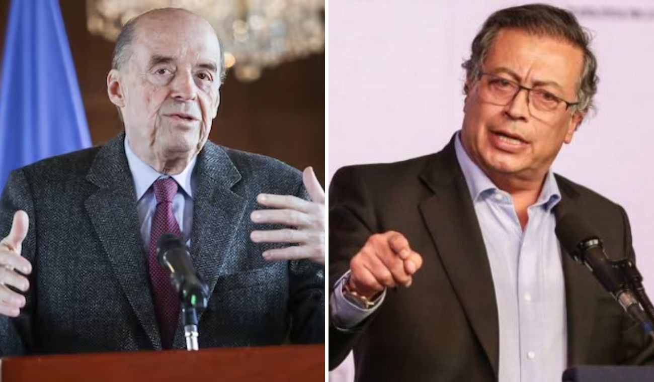Álvaro Leyva y Gustavo Petro