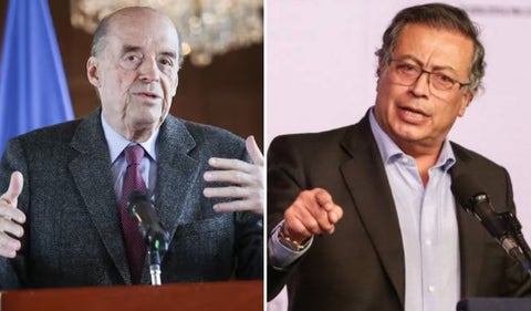 Álvaro Leyva y Gustavo Petro