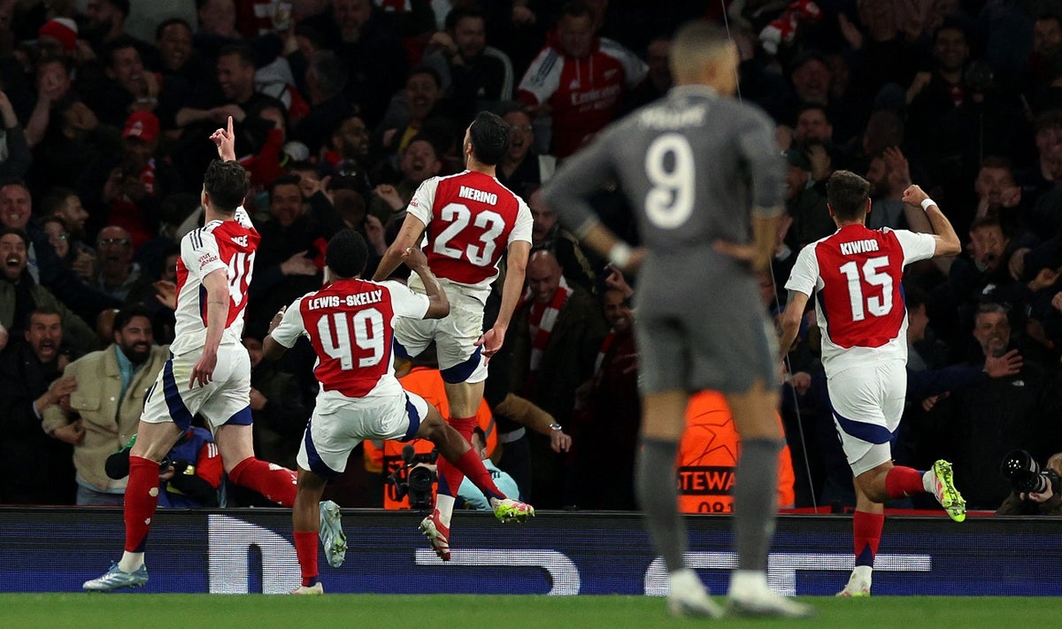 Arsenal le ganó 3-0 al Real Madrid en Champions League