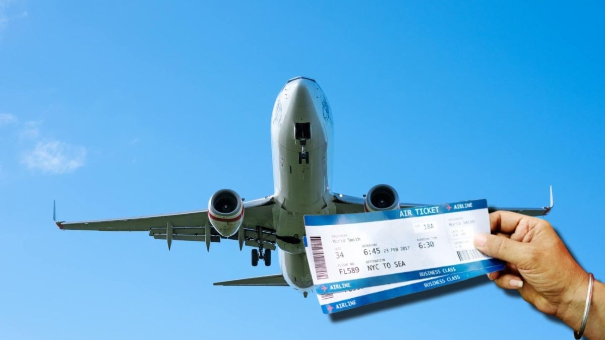 Avión y tiquetes aéreos