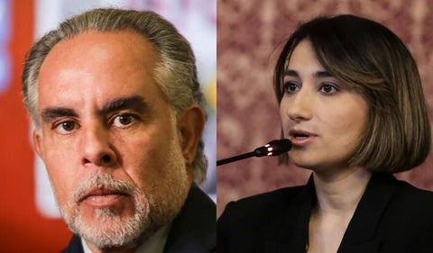 Armando Benedetti y Laura Sarabia