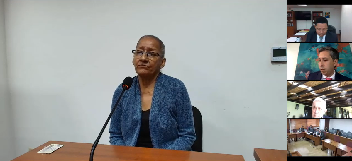 María Elena Vélez, testigo en juicio contra expresidente Álvaro Uribe