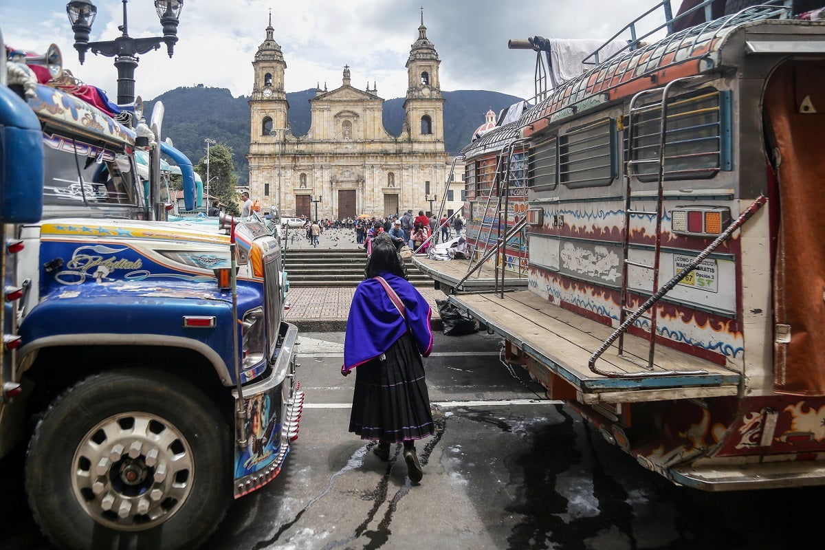 Indígenas de Cauca y Nariño | Plaza de Bolívar | Bogotá | Abril 2025
