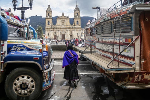 Indígenas de Cauca y Nariño | Plaza de Bolívar | Bogotá | Abril 2025