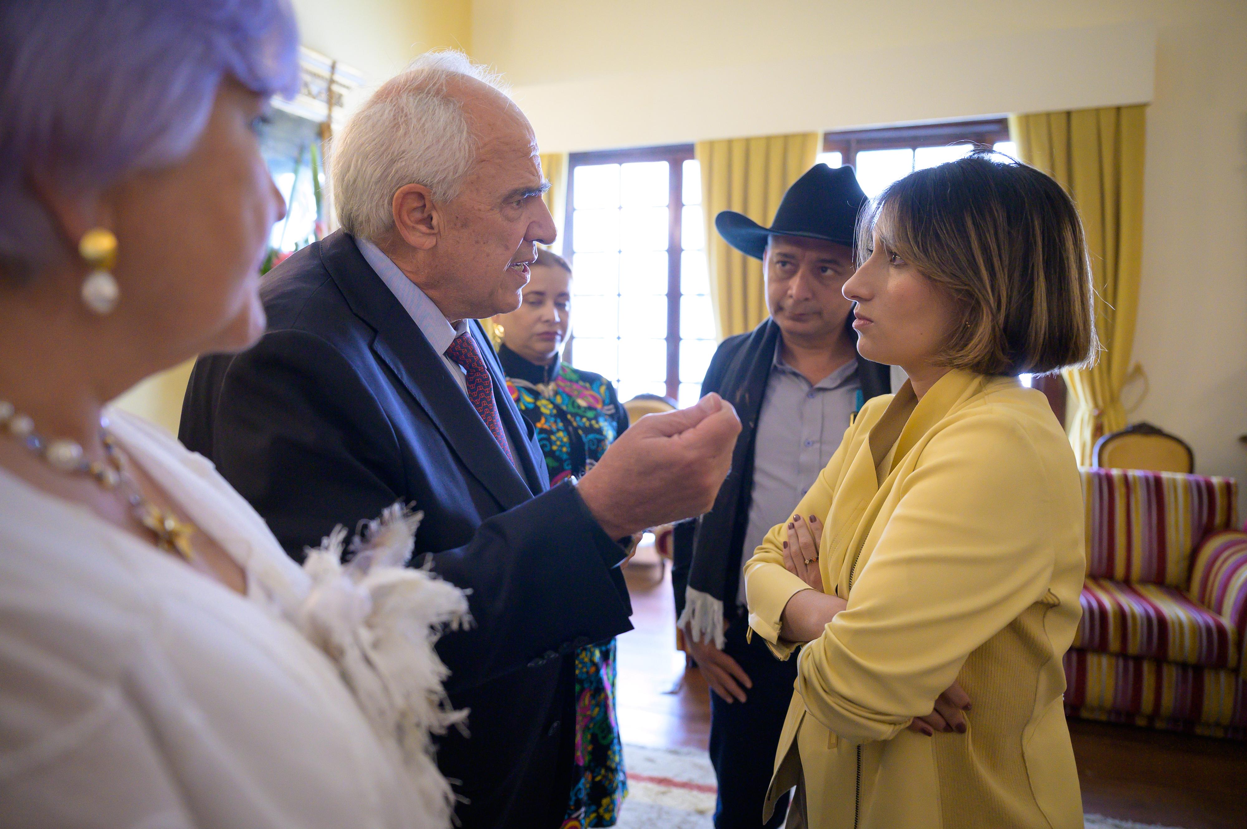Expresidente Ernesto Samper y canciller Laura Sarabia.