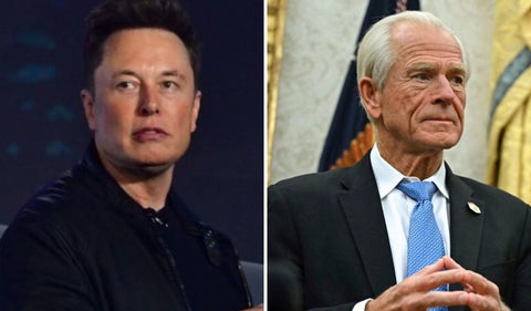 Elon Musk y Peter Navarro