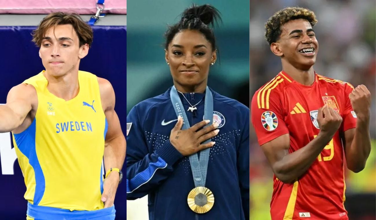 Armand Duplantis, Simone Biles y Lamine Yamal