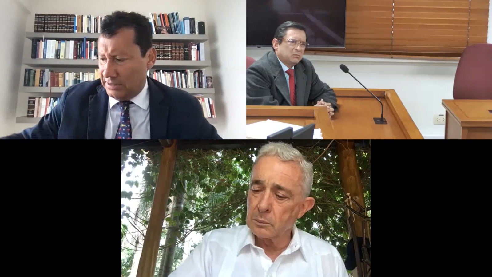 Expresidente Álvaro Uribe en juicio