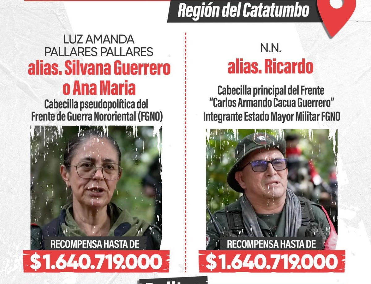 Cartel los más buscados del ELN | Abril 2025