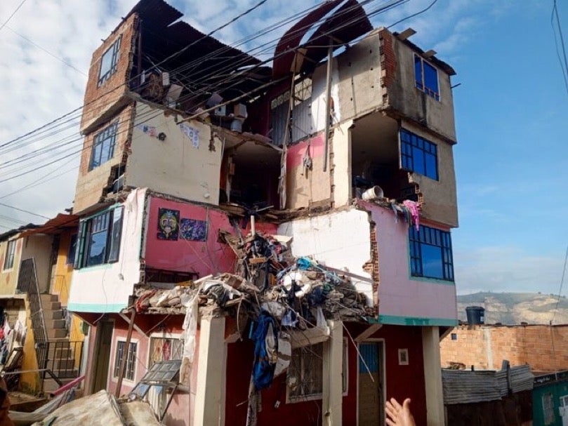Casa colapsada en Soacha | Abril 2025