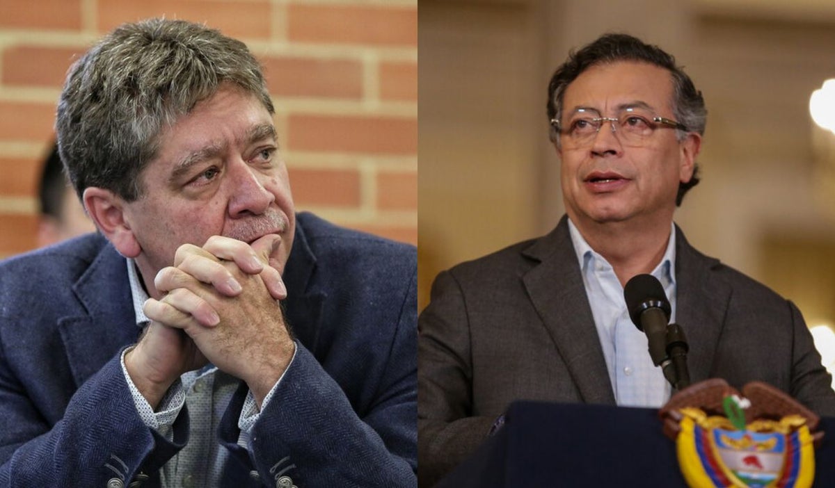 Bruce Mac Master y Gustavo Petro