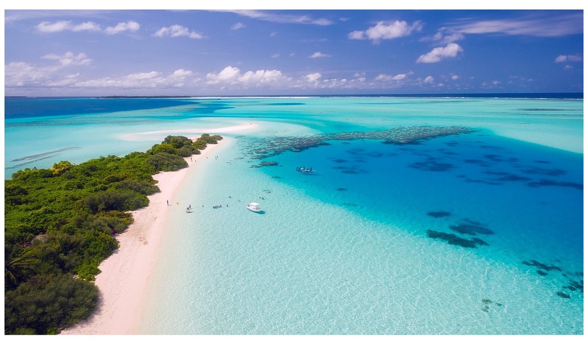 Vista panorámica de Islas Maldivas