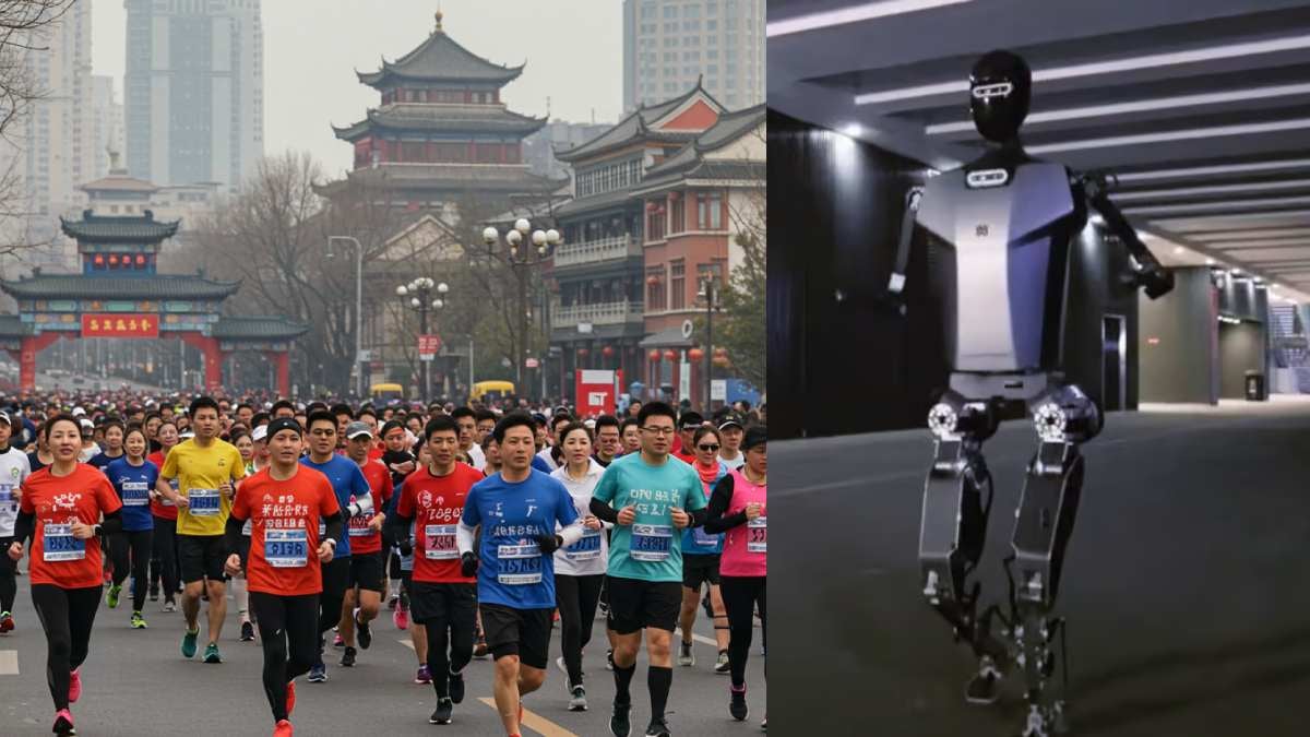 Robot Tiangong corre una maratón en China