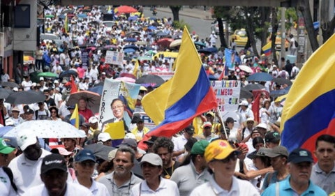 Marchas del 1 de mayo en Colombia
