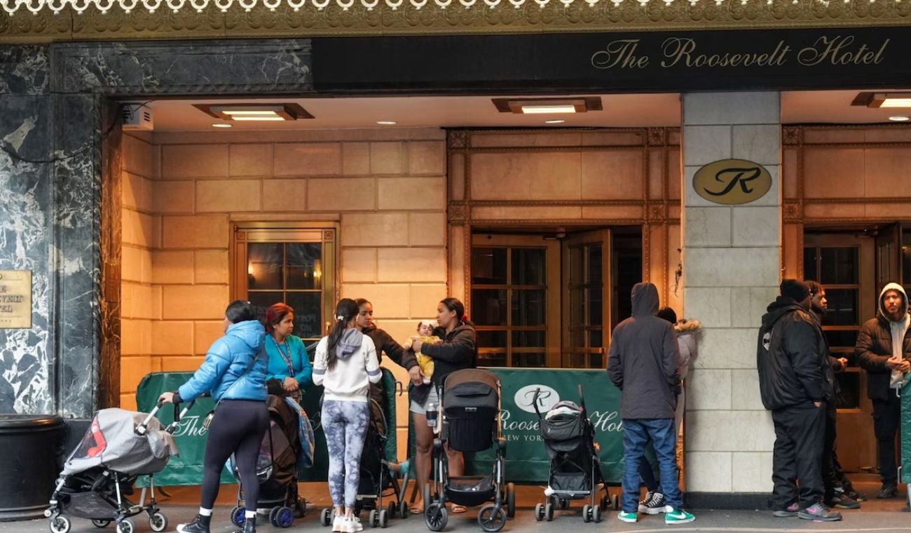 Migrantes Nueva York Hotel Roosevelt