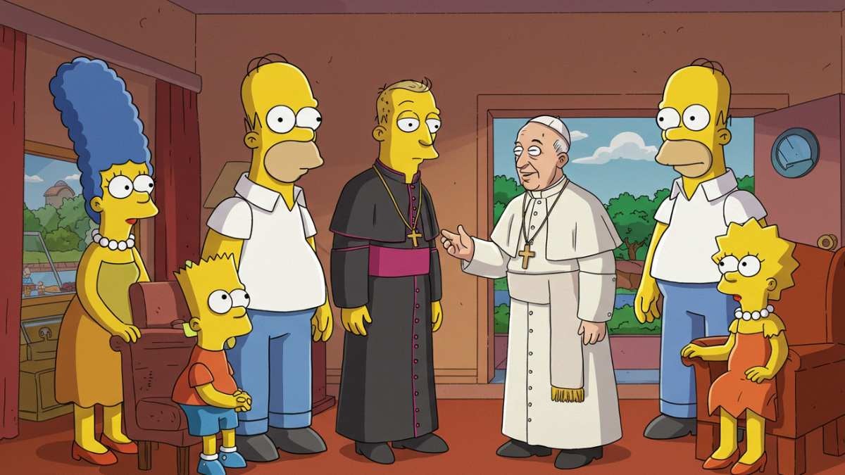 Los Simpson y el papa Francisco