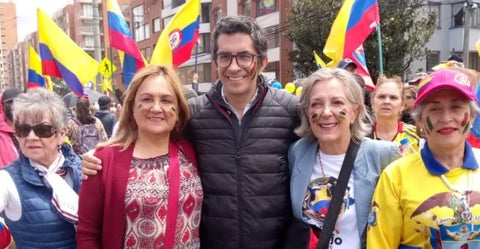 Pierre Onzága, líder de las marchas contra Gustavo Petro
