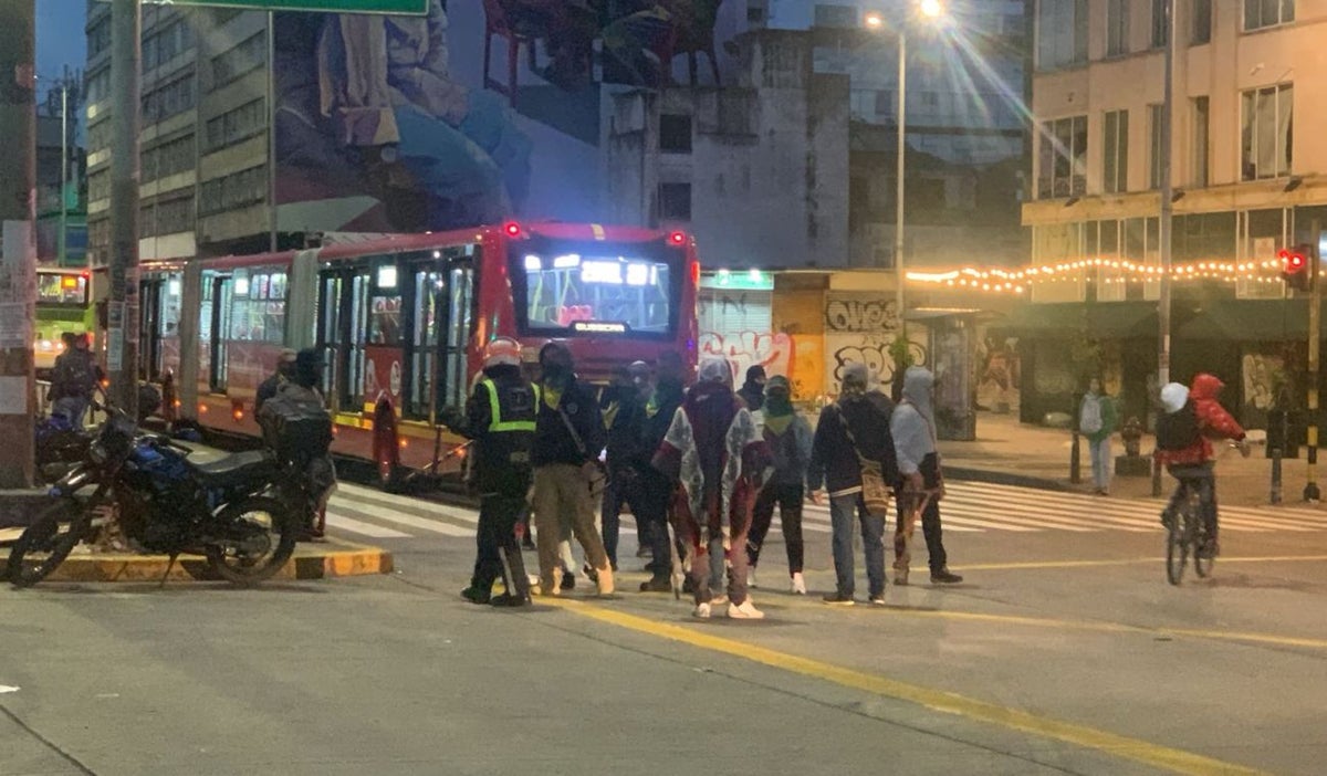 Protestas de indígenas en Bogotá