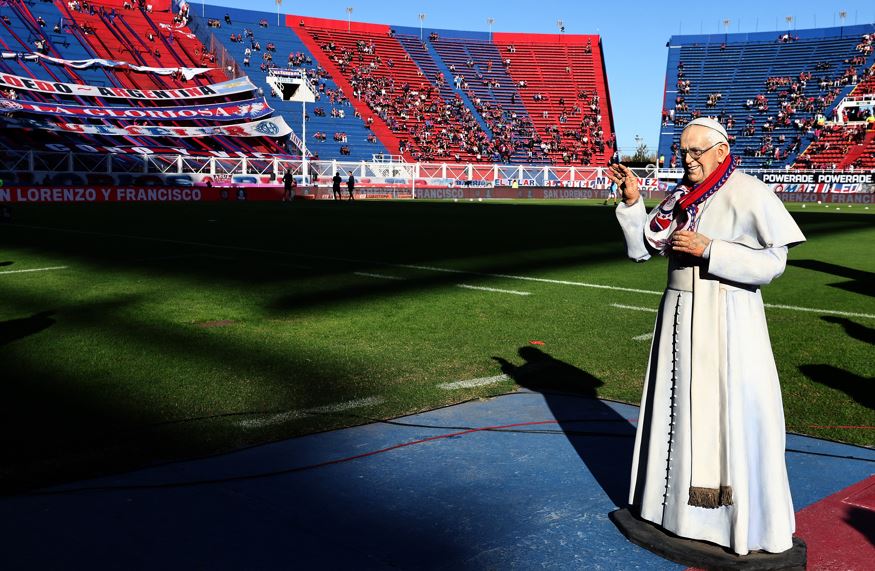 San Lorenzo, homenaje al Papa Francisco