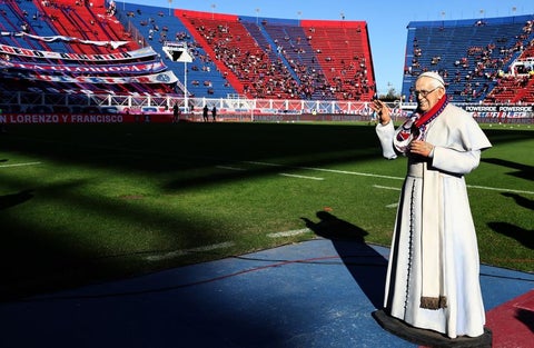San Lorenzo, homenaje al Papa Francisco