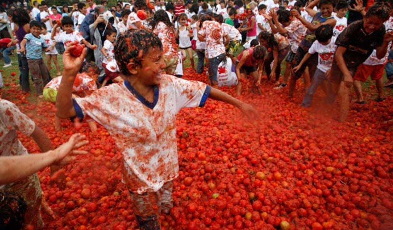 La Tomatina colombiana se celebra en Boyacá