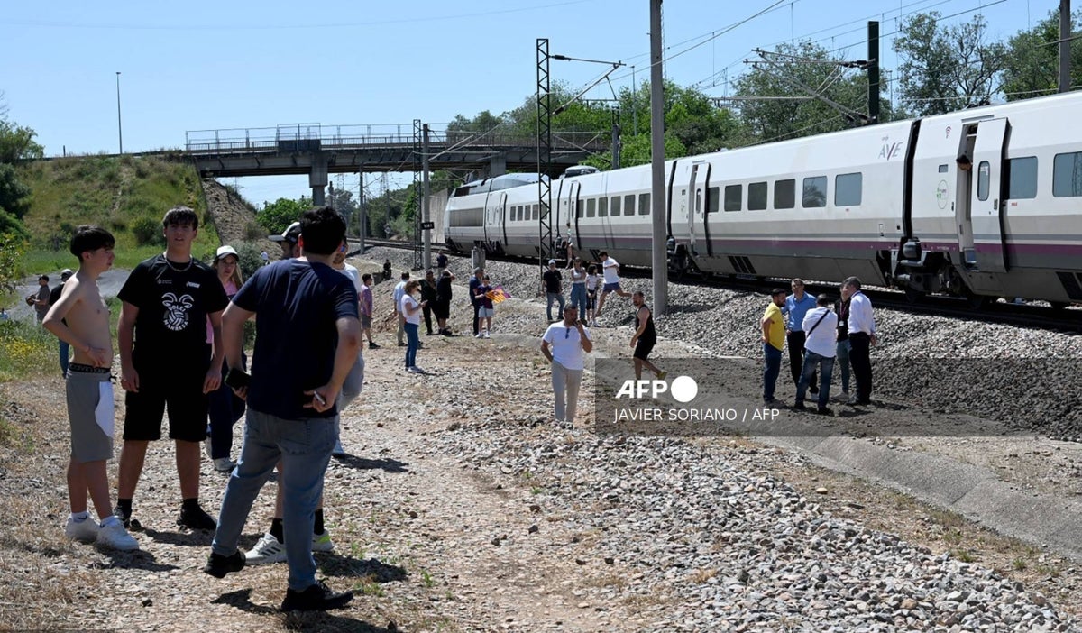 Tren de España detenido
