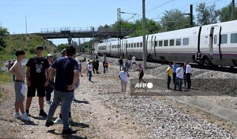 Tren de España detenido